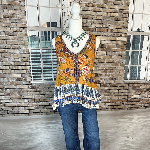 Patrons of Peace Tops - Boho floral top
